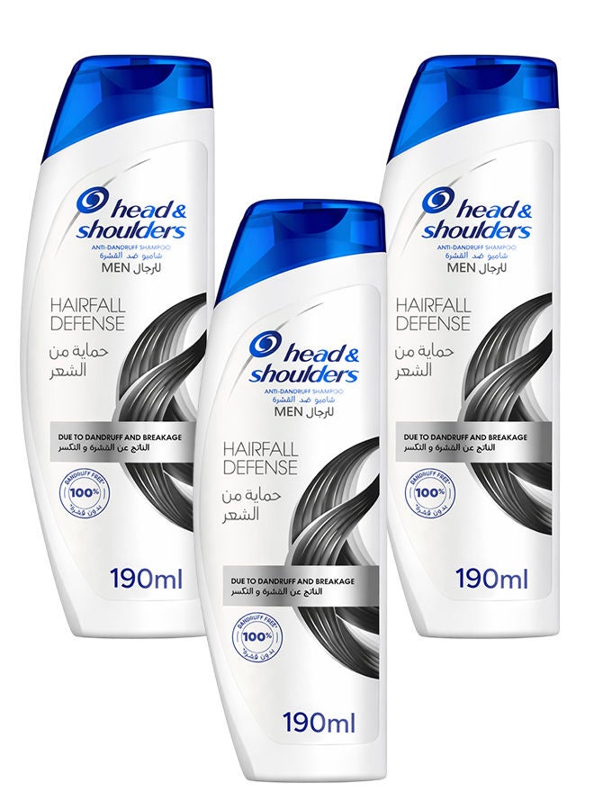 Hair fall Defense Shampoo 3x190ml